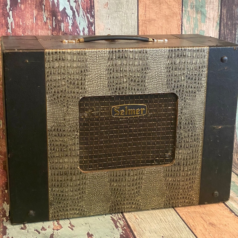 Early to Mid 1960s Selmer faux croc skin Accordian Amp